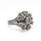 Bague 56 Bague jupe en platine et diamants 58 Facettes