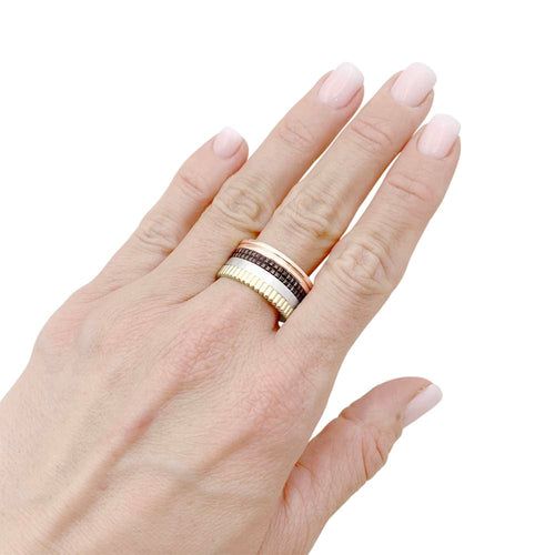 Bague 63 Bague Boucheron, "Quatre Classique Large" trois ors. 58 Facettes 35527