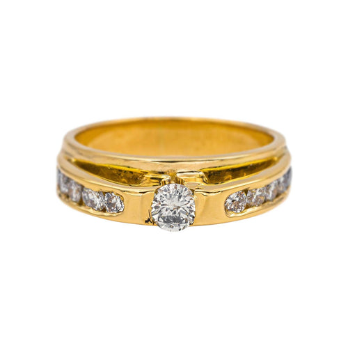 Bague 54 Bague Or jaune Diamant 58 Facettes 4960100CN