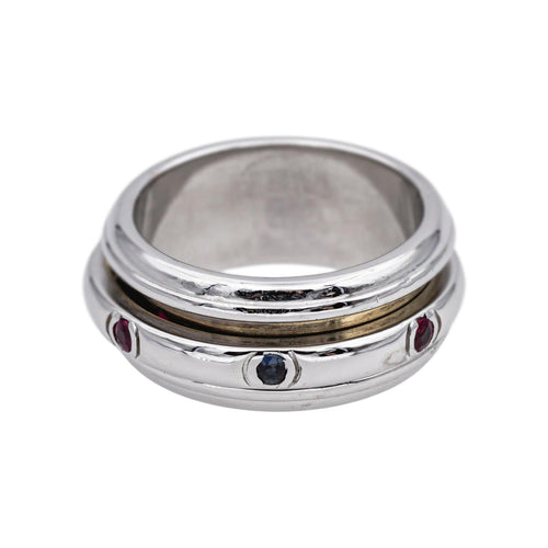 Bague 54 Piaget Bague Possession Or blanc Rubis, Saphir, Emeraude 58 Facettes 4997580CN