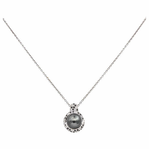 Collier Mauboussin Collier Caviar mon amour Or blanc Perle, Diamant, Diamant noir 58 Facettes 5092206CN