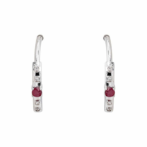 Boucles d'oreilles Mauboussin Boucles d'oreilles  Créoles  Capsule d'émotions Or blanc Rubis, Diamant 58 Facettes 5276258RV