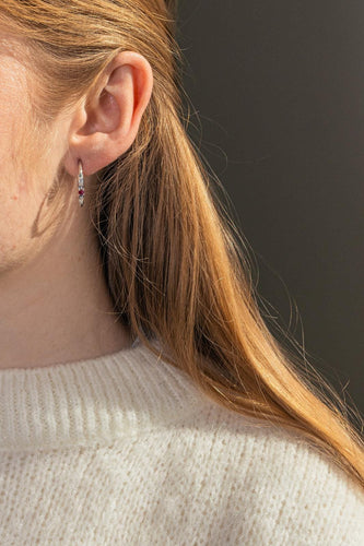 Boucles d'oreilles Mauboussin Boucles d'oreilles  Créoles  Capsule d'émotions Or blanc Rubis, Diamant 58 Facettes 5276258RV