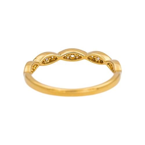 Bague 53 Bague  Demi-alliance Or jaune Diamant 58 Facettes 5276259RV