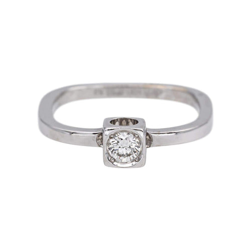 Bague 52 Dinh Van Bague Cube Or blanc Diamant, Vs 58 Facettes 5276279RV
