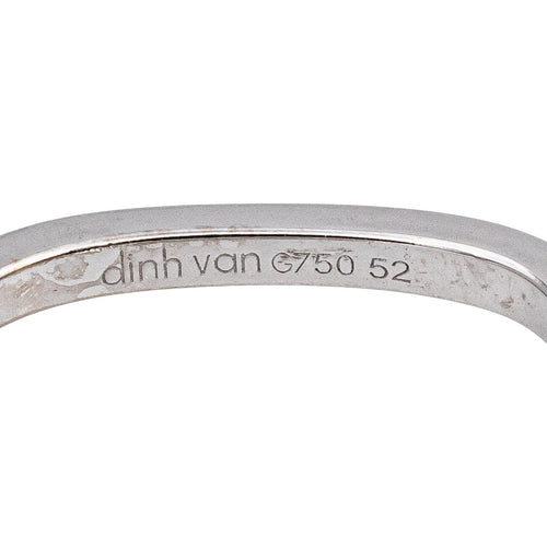 Bague 52 Dinh Van Bague Cube Or blanc Diamant, Vs 58 Facettes 5276279RV