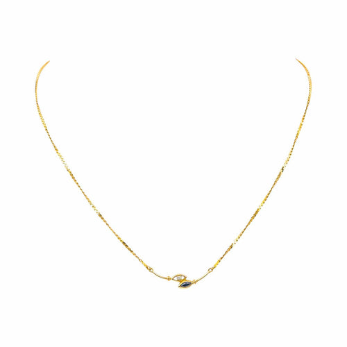 Collier Collier  Or jaune Saphir, Diamant 58 Facettes 5302916RV