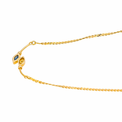 Collier Collier  Or jaune Saphir, Diamant 58 Facettes 5302916RV