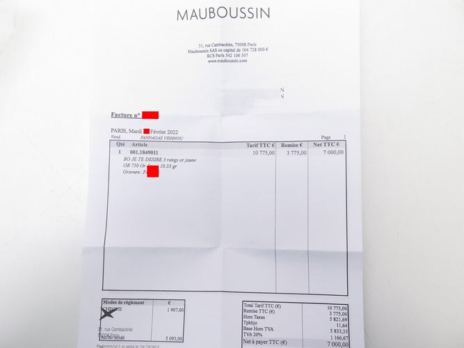 Boucles d'oreilles Mauboussin Je te désire - Boucles d’oreilles en or jaune 18k 58 Facettes 274235