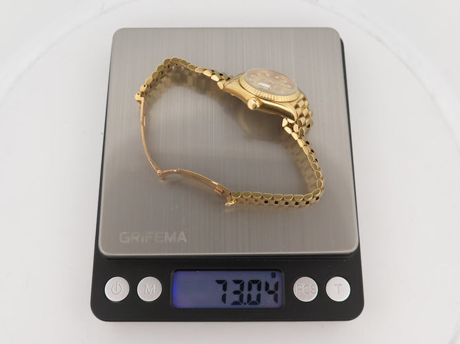 Montre Rolex Datejust Lady Jubilé réf. 69178 - Montre automatique en or jaune 18k diamants 58 Facettes 274172