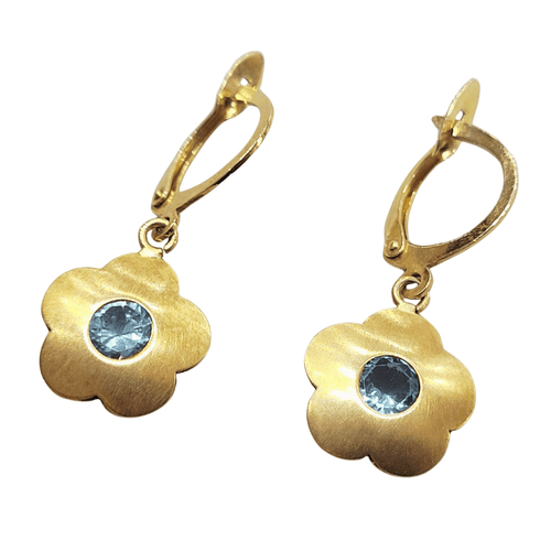Boucles d'oreilles Boucles d'oreilles - Topazes en or jaune 18k 58 Facettes PE215