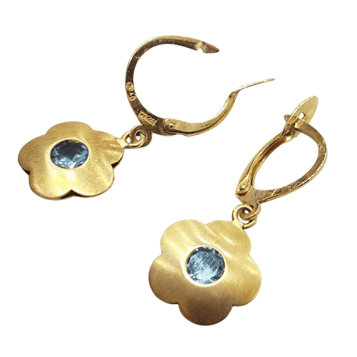 Boucles d'oreilles Boucles d'oreilles - Topazes en or jaune 18k 58 Facettes PE215