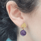 Boucles d'oreilles Boucles d’oreilles - Améthystes en or jaune 18k 58 Facettes T130