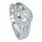 Bague 53 Bague en or 18K (750) avec diamants 1,26 ct (centre 0,70 ct) 58 Facettes AM98