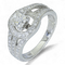 Bague 53 Bague en or 18K (750) avec diamants 1,26 ct (centre 0,70 ct) 58 Facettes AM98