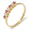 Bague 47 Bague en or jaune 14 kt avec diamant et rubis 58 Facettes 01ZX