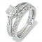 Bague 53 Bague en or blanc 585 - 0,75 ct diamants 58 Facettes AY47