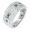 Bague 56 Bague en or blanc 585 avec diamants 0,68 ct 58 Facettes WA20