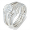 Bague 52 Bague en or blanc 585 sertie de diamant 1,35 ct 58 Facettes XB02
