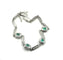 Bracelet Bracelet en or blanc 18 carats avec diamants et émeraudes colombiennes 58 Facettes 50399
