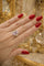 Bague 55 Bague en or jaune 750 avec kunzite et diamants 58 Facettes 50337