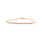 Bracelet Bracelet ligne, or rose et diamants. 58 Facettes 34846