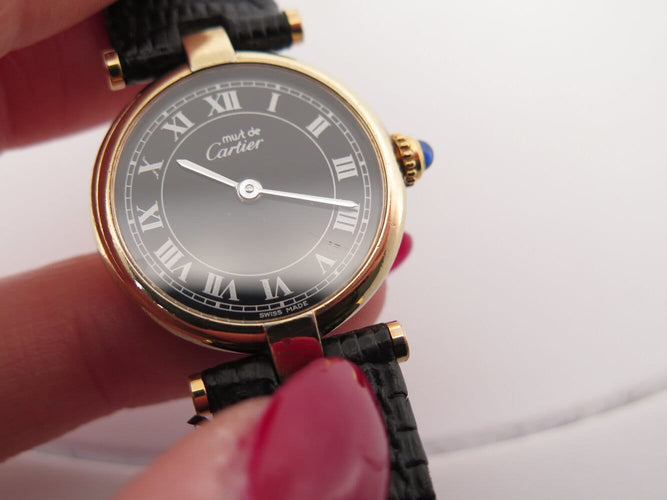 Montre Cartier Must Vendôme - Montre femme quartz vermeil 24 mm 58 Facettes 274201