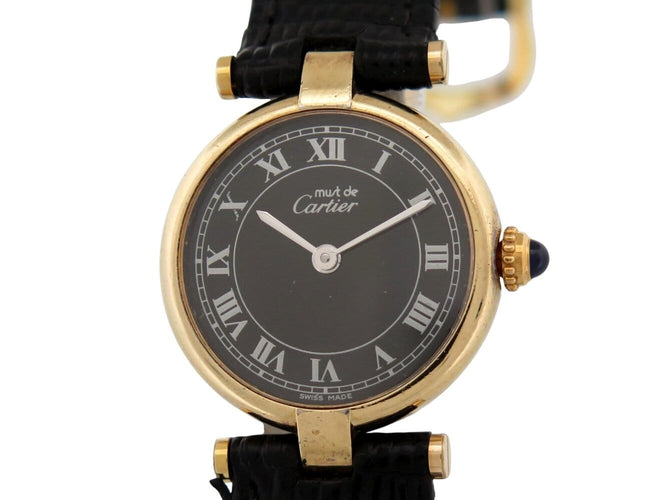 Montre Cartier Must Vendôme - Montre femme quartz vermeil 24 mm 58 Facettes 274201