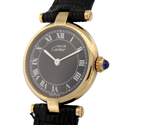 Montre Cartier Must Vendôme - Montre femme quartz vermeil 24 mm 58 Facettes 274201