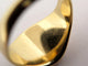 Bague 44 Chevalière armoiries - Bague petit doigt en or jaune 18k 58 Facettes 274167