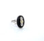 Bague 51 Bague Art déco en or blanc 18 ct avec trois diamants old mine 58 Facettes 102/26 E ORO