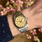 Montre Rolex Oysterdate Precision 6694 - Montre en acier cadran Gold Linen 58 Facettes 061