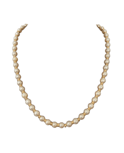 Collier Collier choker - Perles de culture Akoya et anneaux en or jaune 18K 58 Facettes Art valo