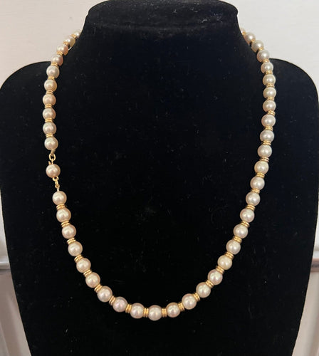 Collier Collier choker - Perles de culture Akoya et anneaux en or jaune 18K 58 Facettes Art valo