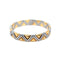 Bracelet Bvlgari Piramide - Bracelet manchette en or jaune 18k et acier 58 Facettes