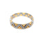 Bracelet Bvlgari Piramide - Bracelet manchette en or jaune 18k et acier 58 Facettes