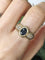 Bague 53.5 Bague en or jaune 18K saphir et diamants 58 Facettes 253