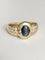 Bague 53.5 Bague en or jaune 18K saphir et diamants 58 Facettes 253