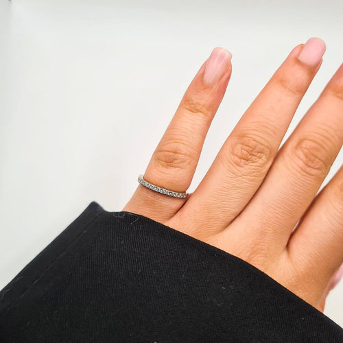 Bague 48 Alliance - Bague en or blanc 18 carats et diamants 58 Facettes Alliance #2723