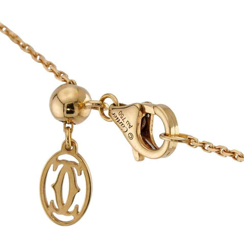 Collier Cartier Caresse d'Orchidées - Collier en or jaune 18 k, nacre et diamants 58 Facettes CRT2698