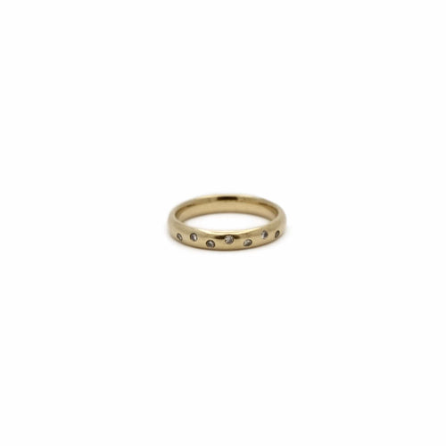 Bague 52.5 Alliance ronde - Bague sertie de diamants taille brillant 58 Facettes REF24068-231