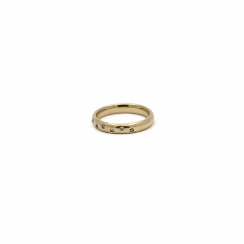 Bague 52.5 Alliance ronde - Bague sertie de diamants taille brillant 58 Facettes REF24068-231