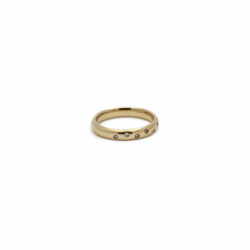 Bague 52.5 Alliance ronde - Bague sertie de diamants taille brillant 58 Facettes REF24068-231