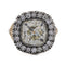 Bague 55 Bague victorienne - Or jaune 18 carats et argent avec diamants taille ancienne 58 Facettes AN604 (000419)