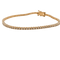 Rivière de diamants en or rose 18 carats 58 Facettes Bracelet #4995