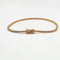 Rivière de diamants en or rose 18 carats 58 Facettes Bracelet #4995