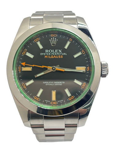 Montre Rolex Milgauss - Montre automatique en acier 40 mm, réf. 116400GV 58 Facettes 1811