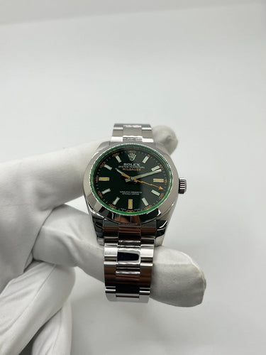 Montre Rolex Milgauss - Montre automatique en acier 40 mm, réf. 116400GV 58 Facettes 1811