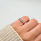 Bague 48 Bague - Diamants en or blanc 18 carats 58 Facettes Bague #5006