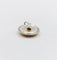 Pendentif Pendentif cible Art déco en or 18k et platine, nacre et saphir 58 Facettes A06912